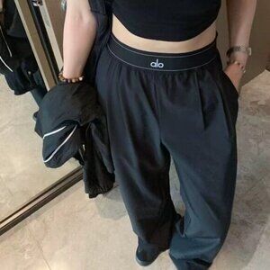 ALO Yoga Black Wide Leg Pants